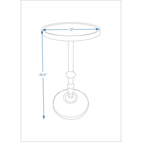 Canora Grey Keziah Pedestal End Table Wayfair